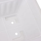 JOIKIT 6 Packs 17 Inch White Plastic Flower Window Boxes Planters with Drainage Holes & Tray, Rectangular Long Vegetable Flower Windowsill Box Planter Pot with Plant Label for Garden Patio Balcony