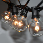 String Lights, 100 Ft Waterproof Outdoor with 105 Clear G40 Bulbs