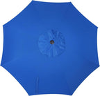 Blissun 9' Outdoor Patio Umbrella, Outdoor Table Umbrella, Yard Umbrella, Market Umbrella with 8 Sturdy Ribs, Push Button Tilt and Crank
