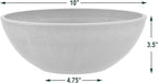 PSW Pot Collection Shallow Bowl Planter, 10-inch | Terra Cotta Color | Pack of 2 | For Succulents & Bonsai
