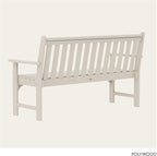 POLYWOOD Vineyard 60-Inch Bench, Sand