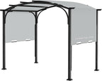 Pergola Canopy Replacement Cover for Lowe's Allen + Roth 10x10 Ft Freestanding Pergola, 200" x 103" Shade Cover, Compatible with Model #L-PG152PST-B,Cover Only (Gray)
