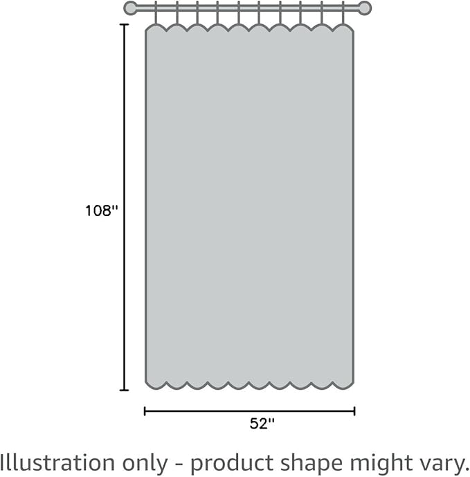 Outdoor Indoor Curtains W52 x L108 for Patio - Weather-resistant Window Panels Privacy Protect Grommet Top Thermal Insulated Home Curtain for Porch Pergola Lawn Garden Hot Tub Area (2 Panels)