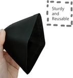 OJYUDD 24 Pack 3 Inch Black Nursery Pot Flower Pots Square Plastic Plant Pot Plastic Starter Pots with Saucer Basket Indoor Outdoor for Your Room,Garden Office and Balcony Decor