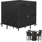 5 Pieces Patio Dining Set Covers, Waterproof Square Patio Table And Chairs Set by Yourpatiocoverexpert