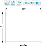 90% Shade Cloth Sun Shade Fabric Privacy Screen Shade Cover for Patio Garden Pergola Shade Cover Canopy with Gromments