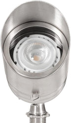 VOLT Fat Boy 12V Stainless Steel Outdoor Spotlight for Low Voltage Landscape Lighting of Yard, Lawn, Garden, Patio, Trees & House