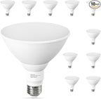 10 Pack PAR38 Outdoor Flood Light Bulbs, LED Flood Light Bulb Warm White 2700K, 100W Equivalent, 1050LM, Dimmable E26 Base for Porch Garage Yard