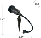 Hubbell-Bell SL101B Portable Spike Light Par 38 Bulb Bronze Finish, 75-150 Watt