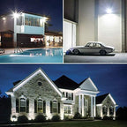 USTELLAR 3 Pack 80W LED Flood Lights Outdoor Hardwired Bright 800W Equiv. 24000LM Security Light Outside Lamp IP66 Waterproof 5000K Daylight White Spot Light Exterior Floodlight for Backyard House