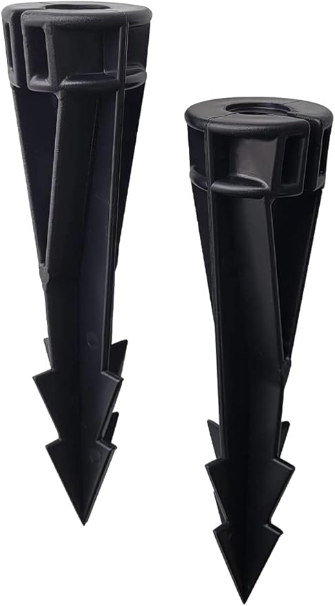 In-Ground Light Replacement Stake, 8 Inch PVC, 1/2 Inch NPT Thread