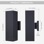Cerdeco Aluminum Modern Outdoor Wall Light, Exterior Outdoor Wall Sconce Up - Image 5