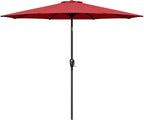 Simple Deluxe 9' Patio Umbrella Outdoor Table Market Yard Umbrella with Push Button Tilt/Crank