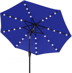 ABCCANOPY 10FT Durable Solar Led Patio Umbrellas with 32LED Lights (Blue)