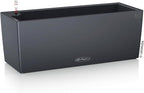 Lechuza BALCONERA Color 50 Slate, Self-Watering Window Box (Railing Planter), H7.5 L19.7 W7.5 in