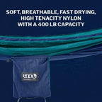 ENO, Eagles Nest Outfitters DoubleNest Lightweight Camping Hammock, 1 to 2 Person, Special Edition Colors, ATC