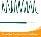 Tenn Well Garden Wire, 52 Feet 3.5mm Soft Garden Plant Ties for Climbing Plants, Tomatoes, Climbing Roses, Indoor & Outdoor Plants (2PCS X 26 Feet, Green)