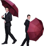 G4Free 47/54/62/68/72 Inch Automatic Open Golf Umbrella Oversize Extra Large Double Canopy Vented Windproof Waterproof Stick Umbrellas
