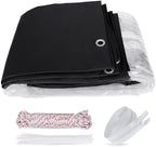 Clear Vinyl Curtains with Zippered Entry, 23oz Heavy Duty Waterproof Anti-UV - Image 9