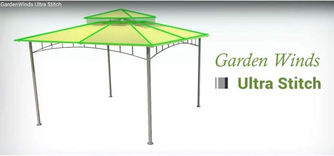 Garden Winds Universal Pergola Replacement Canopy - Standard 350 - Damask Beige
