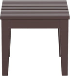 WestinTrends Ashore Outdoor Patio Modern Adirondack Side Table, Dark Brown by WestinTrends