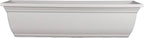 The HC Companies 24 Inch Mojave Window Planter Box with Drainage Holes, Lightweight UV-Resistant Plastic Outdoor Planters, 2-Pack Flower Box for Garden & Home Decor, Cottage Stone
