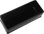 Vencer 14 Inch Rectangular Modern Minimalist Ceramic Succulent Planter Pot - Window Box with Saucer,Office Desktop Potted Stand,Black,VF-0175B