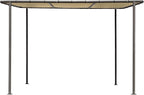 ShelterLogic 10' x 6' Solano Gazebo Canopy Charcoal Carbon Steel Frame and Water-Resistant and Sun Protection Tan Cover