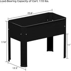 Raised Garden Bed with Tall Legs, Elevated Metal Planter Box for Vegetables, Herbs, Flowers - Outdoor Use in Backyard, Patio, Balcony & Deck