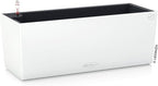 Lechuza BALCONERA Color 50 White, Self-Watering Window Box (Railing Planter), H7.5 L19.7 W7.5 in