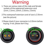 16AWG Waterproof Extension Cable,9.84FT 2Pin Extension Lead Waterproof Cord,IP65 Extension Cable for Solar Spotlights,Garden Spike Lights,LED Strip Lights(2Pin)