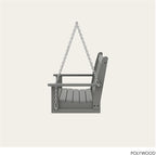 POLYWOOD GNS60GY Vineyard 60" Swing, Slate Grey