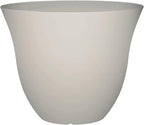 Classic Home and Garden Honeysuckle Resin Planters - Lightweight Indoor & Outdoor Plant Pots - UV-Resistant Plastic Flower Pots - Pot Planters for Flowers & Herbs (15" Vanilla White)