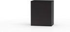 Suncast Heavy-Duty Resin Outdoor Storage Cabinet, 30" W x 20.25" D x 36" H Dark Grey Base Garage Storage Cabinet with Lockable Doors and Metal Reinforced Shelves, Made in The USA