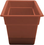 Bloem Dura Cotta Window Box Planter: 30" - Terra Cotta - Large Box with Tray, Weatherproof Resin Box, Removable Tray for Indoor & Outdoor Use, Gardening, 4 Gallon Capacity