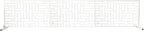 Oakland Living 6 ft. X 4 ft. White Freestanding Metal Privacy Screen Room Divider