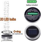 String Lights for Mason Jars, 8 Pack Solar Multi-Color LED Lid Inserts