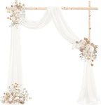 Outdoor Curtains, Ivory Sheer Gauze Panels, Set of 4 at 29 x 20 Ft