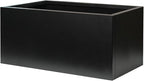 Metal Rectangular Planter Black Galvanized Steel Rectangle Planter Box 36" L x 15" W x 15" H Large Planter for Outdoor Indoor Plants Porch Patio Backyard