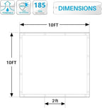 90% Shade Cloth Sun Shade Fabric Privacy Screen Shade Cover for Patio Garden Pergola Shade Cover Canopy with Gromments
