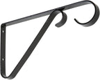 National Hardware N274-514 V2653 Plant Brackets in Black, 6"
