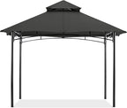 MASTERCANOPY Outdoor Garden Gazebo for Patios with Stable Steel Frame (9x9, Dark Gray)