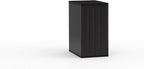 Suncast Heavy-Duty Resin Outdoor Storage Cabinet, 30" W x 20.25" D x 36" H Dark Grey Base Garage Storage Cabinet with Lockable Doors and Metal Reinforced Shelves, Made in The USA