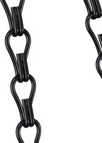 garini 6 Pack, 23 Inch Hanging Baskets Chain,Black Hanging Chains with Hooks Flower Pot Chain Replacement Plant Hangers for Planters, Bird Feeders and Lanterns
