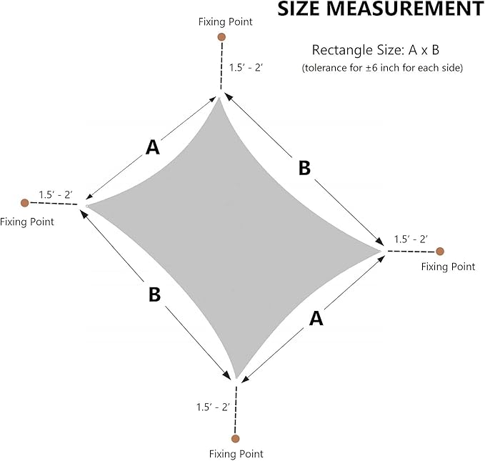 Asteroutdoor Sun Shade Sail Rectangle 10' x 13' UV Block Canopy for Patio Backyard Lawn Garden Outdoor Activities, Sand
