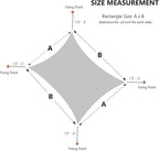 Asteroutdoor Sun Shade Sail Rectangle 10' x 13' UV Block Canopy for Patio Backyard Lawn Garden Outdoor Activities, Sand