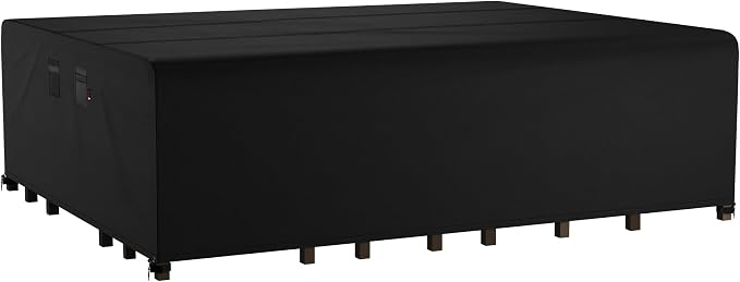 iBirdie Outdoor Patio Furniture Set Covers 140 x 76 inch fit 6 x 11 ft - Image 8