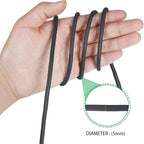 Tenn Well 5mm Plant Ties, 32 Feet Soft Garden Wire Ties for Tomato Plants, Climbing Roses and Cucumbers (2PCS X 16 Feet, Black)