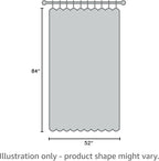 H.VERSAILTEX 100% Blackout Curtains for Bedroom, Thermal Insulated Linen Textured Curtains Heat and Full Light Blocking Drapes Living Room Curtains 2 Panel Sets, Glacier Gray, 52x84 Inch