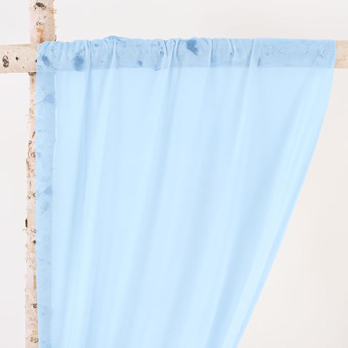 Outdoor Curtains: Sheer Sky Gauze Arch Drape, 2 Panels, 29 x 240 In